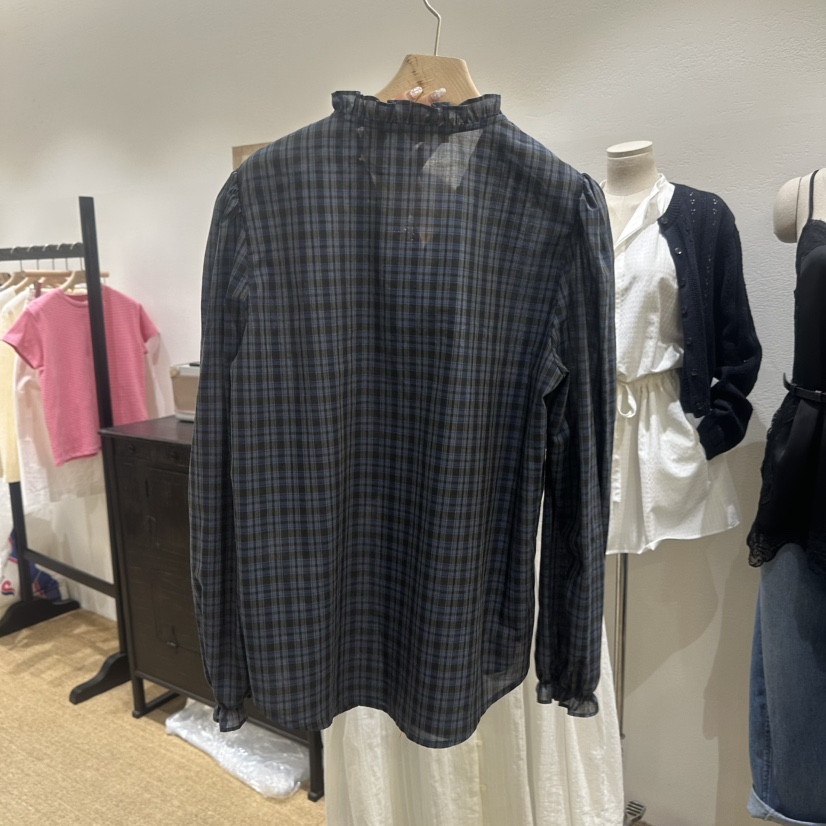 NDE韓國代購女士新品時尚休閑人氣26春夏職業真品襯衫蕾絲衫BOHEME_NDE襯衫/蕾絲衫