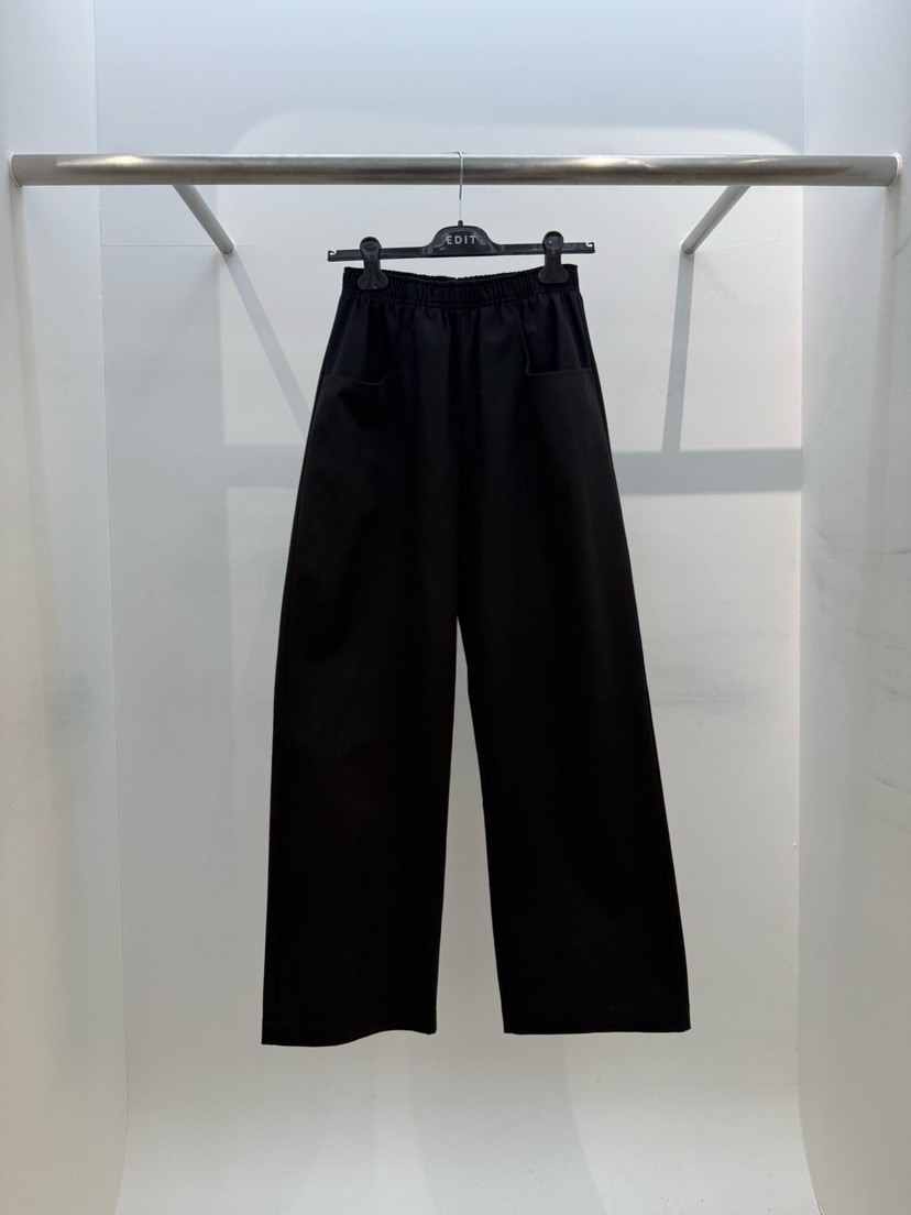 EDIT韓國直郵女士新品推薦人氣職業時尚26春夏真品休閑褲EDIT休閑褲圖色5黑色