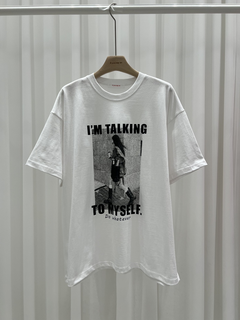 IF YOU SAY SO/PLUM-Q韓國代購女裝新品休閑真品T恤IF YOU SAY SO/PLUM-QT恤圖色2