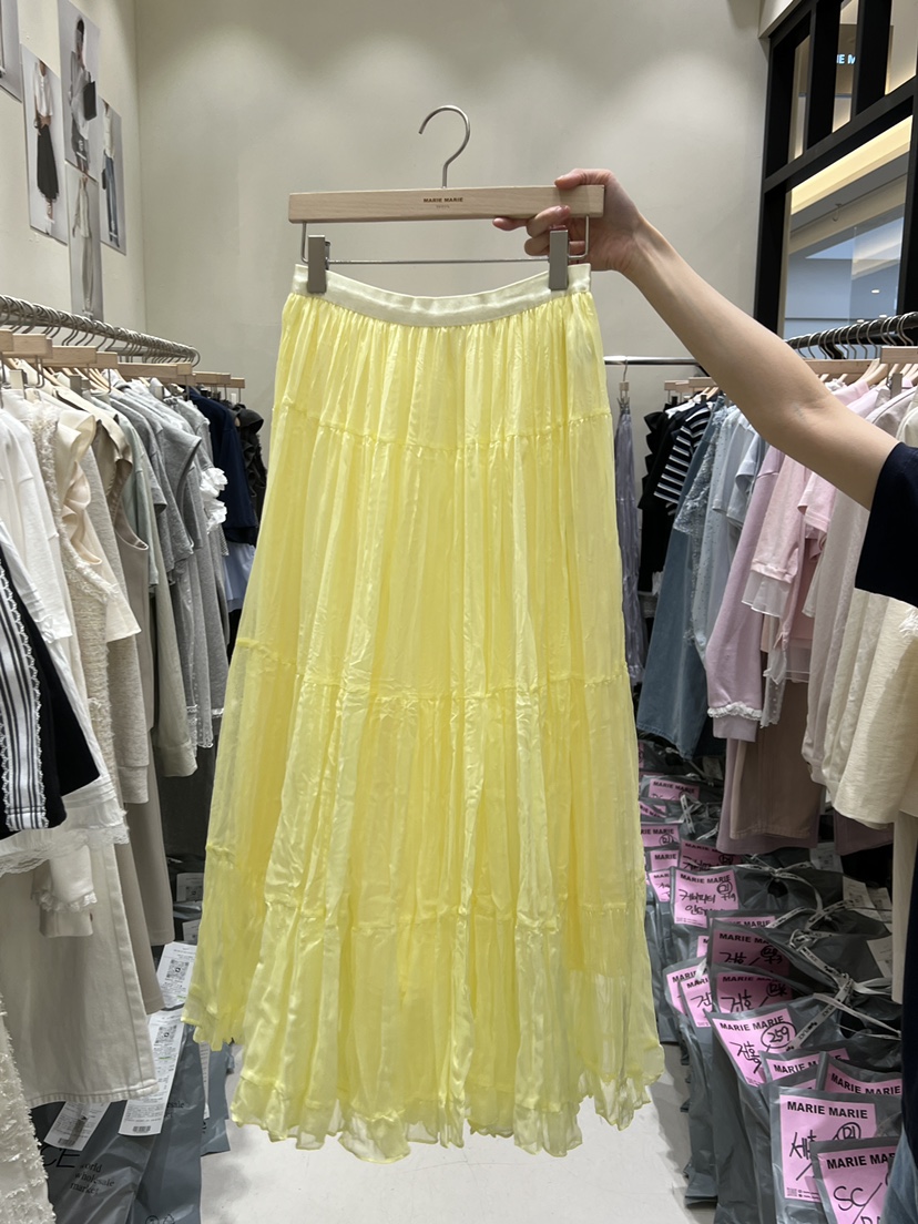 MARIE MARIE韓國直郵女士新品時尚推薦26春夏休閑職業長裙MARIE MARIE長裙圖色2