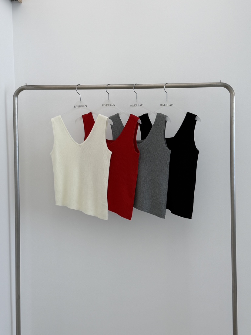 RIVER RAIN韓國直郵女裝新款人氣真品26春夏吊帶背心不對稱RIVER RAIN吊帶/背心