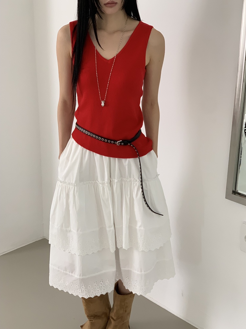 RIVER RAIN韓國直郵女裝新款人氣真品26春夏吊帶背心不對稱RIVER RAIN吊帶/背心