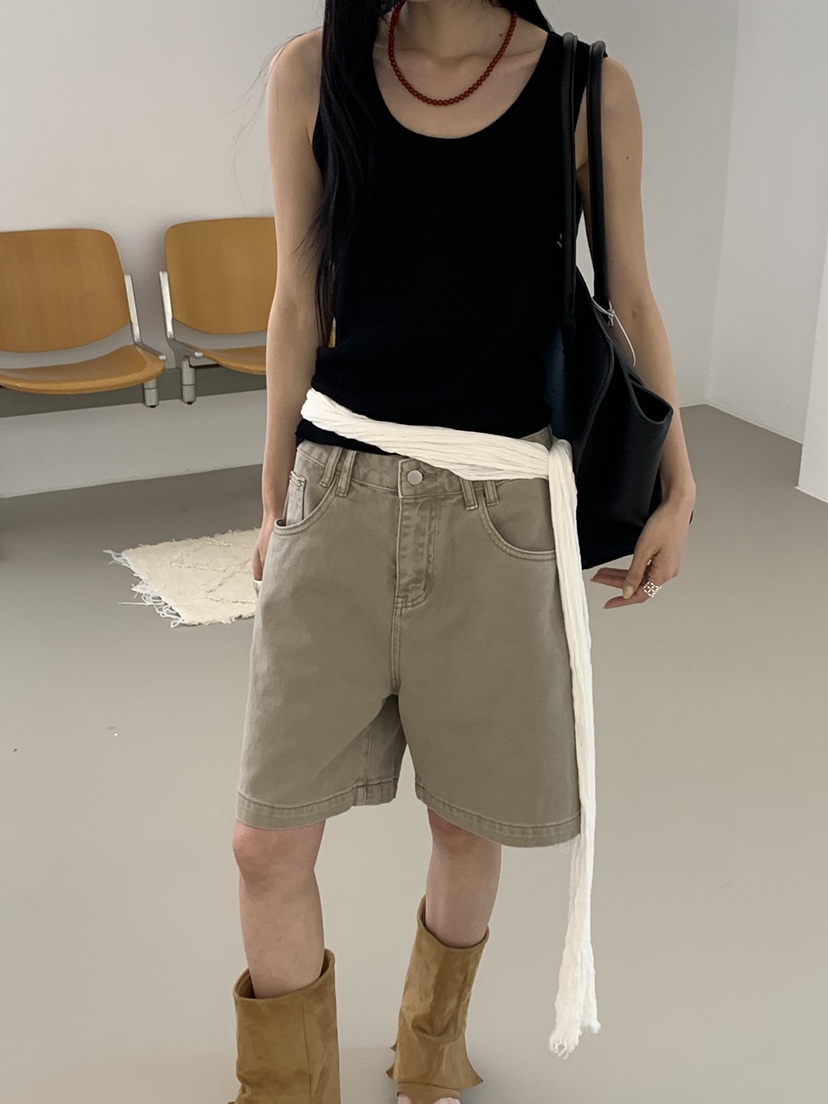 RIVER RAIN韓國直郵女裝新款人氣真品26春夏吊帶背心不對稱RIVER RAIN吊帶/背心