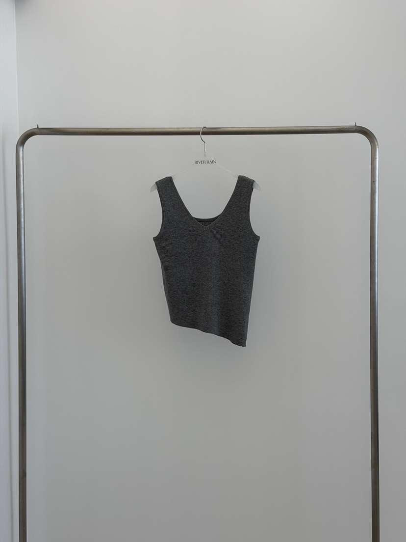 RIVER RAIN韓國直郵女裝新款人氣真品26春夏吊帶背心不對稱RIVER RAIN吊帶/背心圖色2