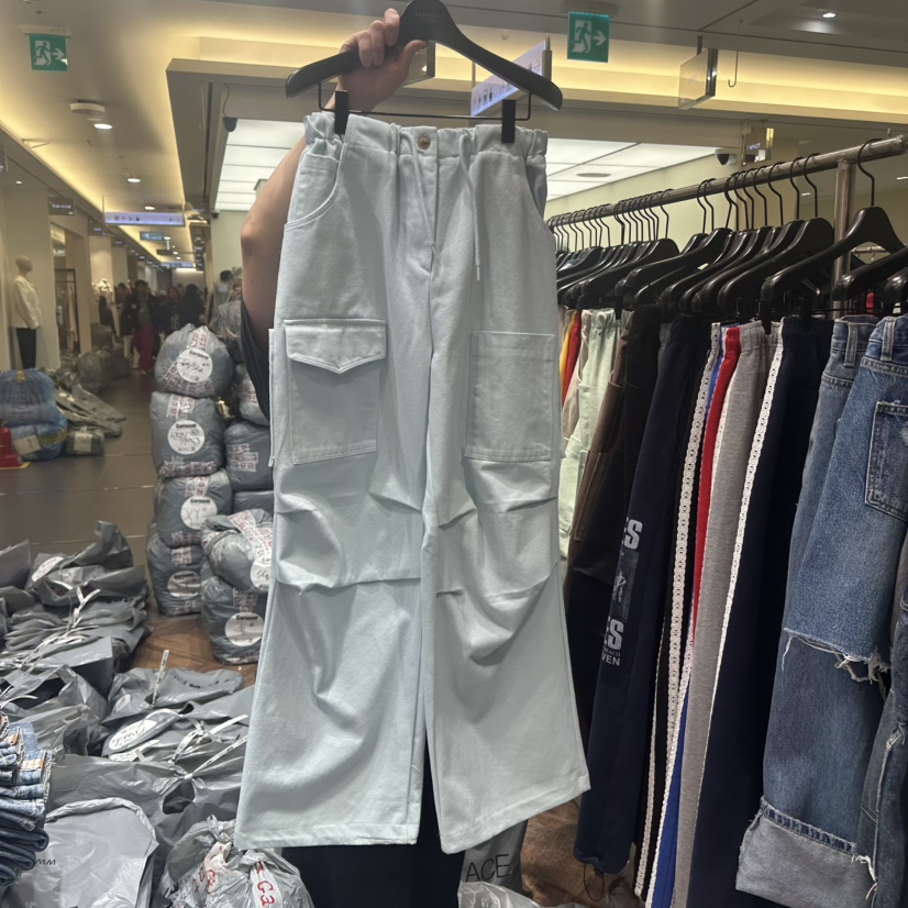 GARMENT-P韓國直郵女士新品真品時尚休閑職業推薦休閑褲GARMENT休閑褲圖色3天藍