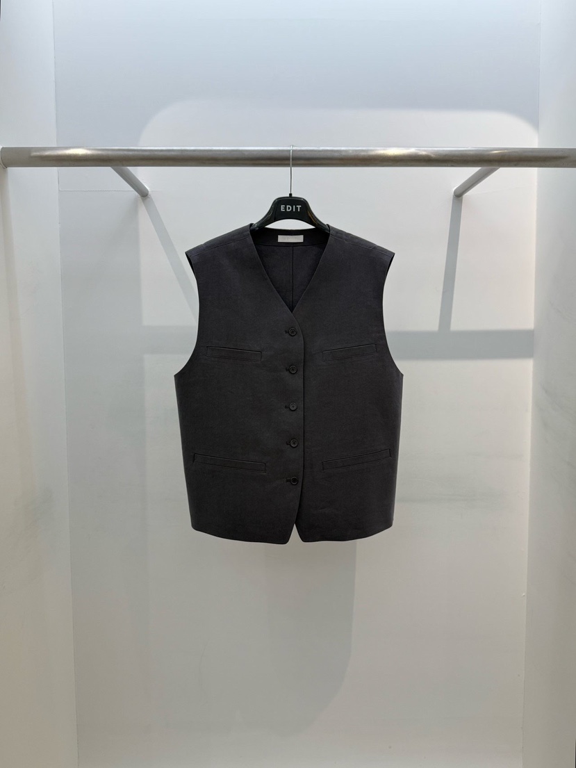 EDIT韓國直郵女裝新品職業26春夏熱賣休閑人氣時尚推薦馬甲EDIT馬甲圖色2墨色