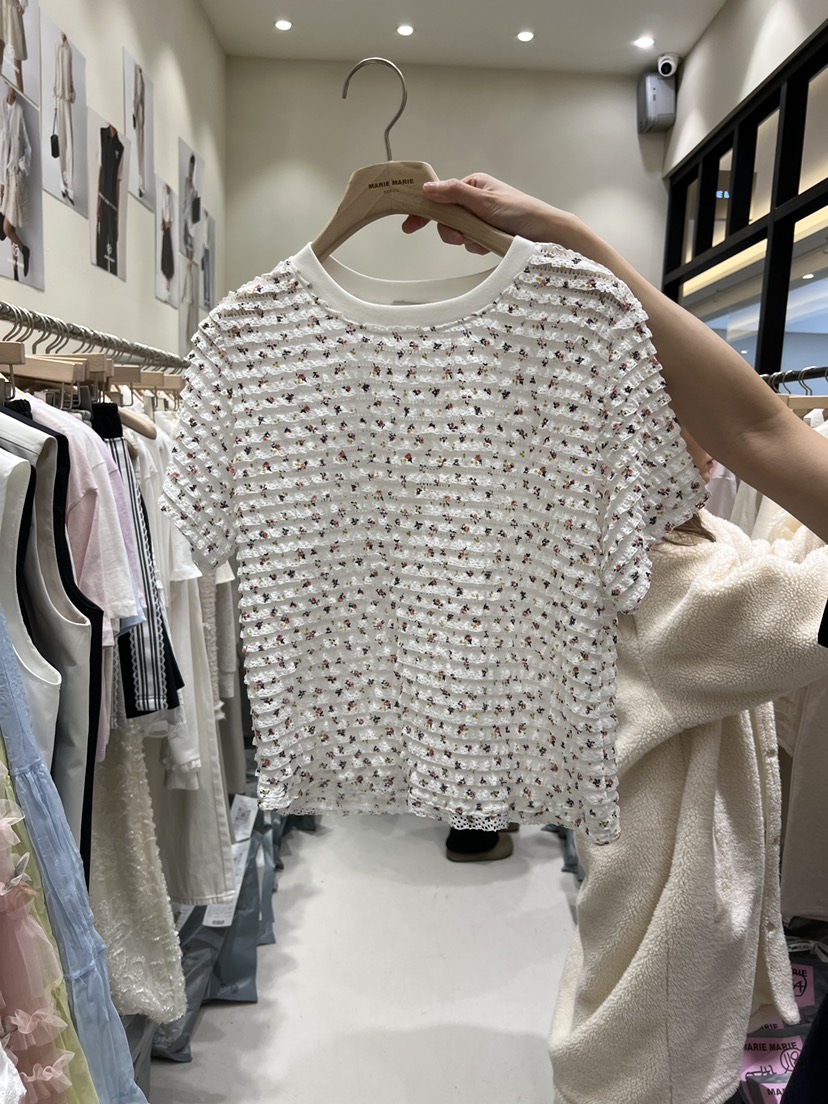 MARIE MARIE韓國代購女士新品推薦熱賣職業人氣休閑26春夏T恤MARIE MARIET恤圖色1