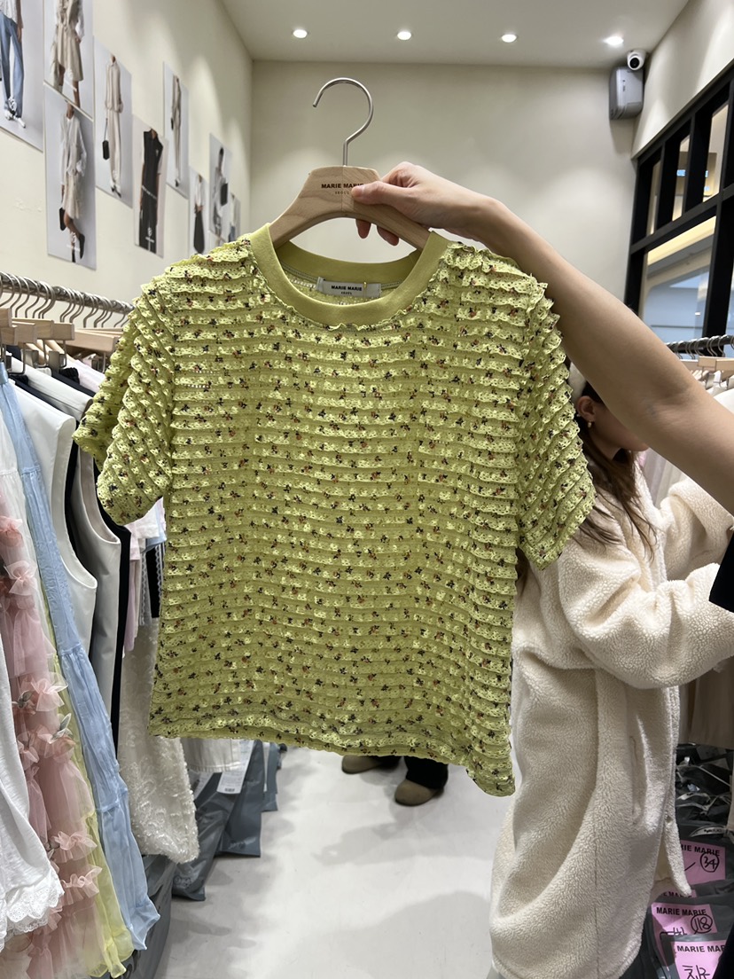 MARIE MARIE韓國代購女士新品推薦熱賣職業人氣休閑26春夏T恤MARIE MARIET恤圖色2