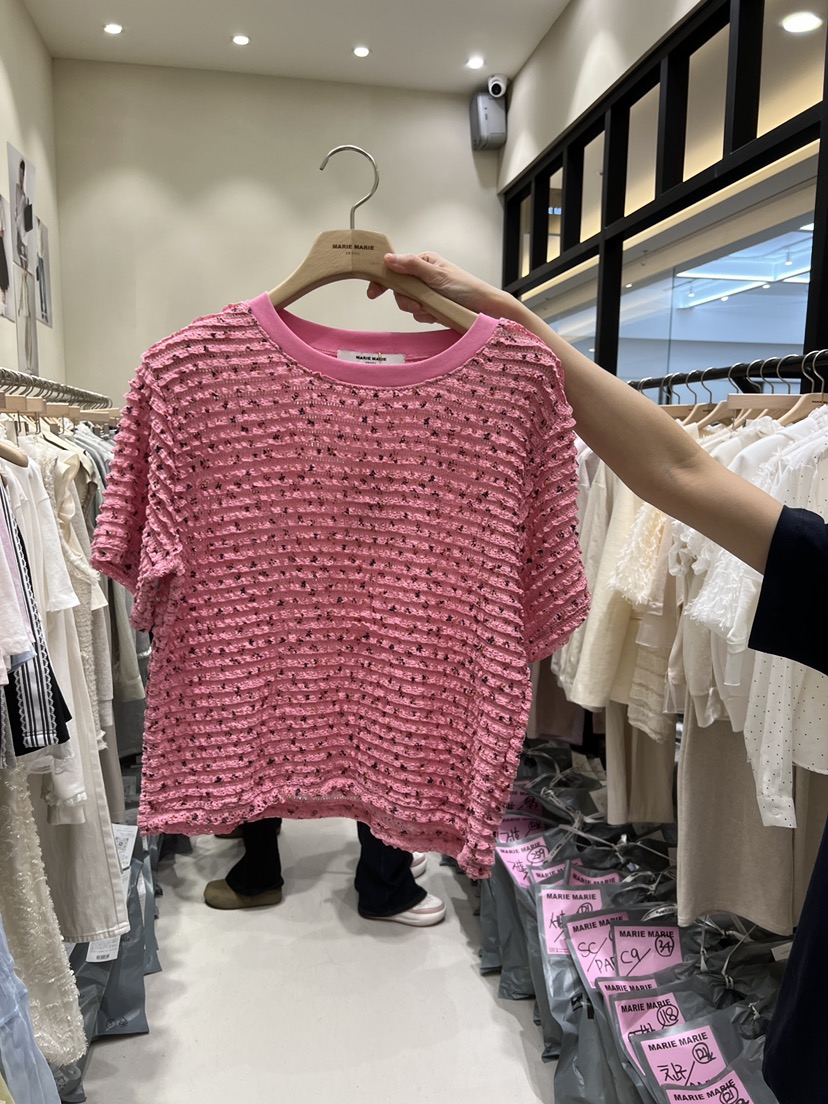MARIE MARIE韓國代購女士新品推薦熱賣職業人氣休閑26春夏T恤MARIE MARIET恤圖色3