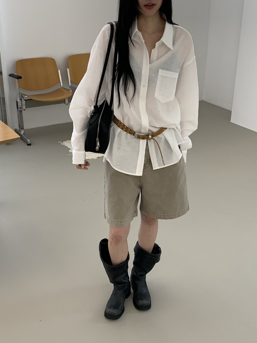 RIVER RAIN東大門實拍女裝新品時尚26春夏人氣襯衫蕾絲衫RIVER RAIN襯衫/蕾絲衫