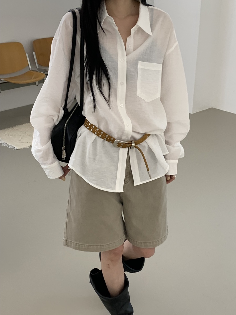 RIVER RAIN東大門實拍女裝新品時尚26春夏人氣襯衫蕾絲衫RIVER RAIN襯衫/蕾絲衫