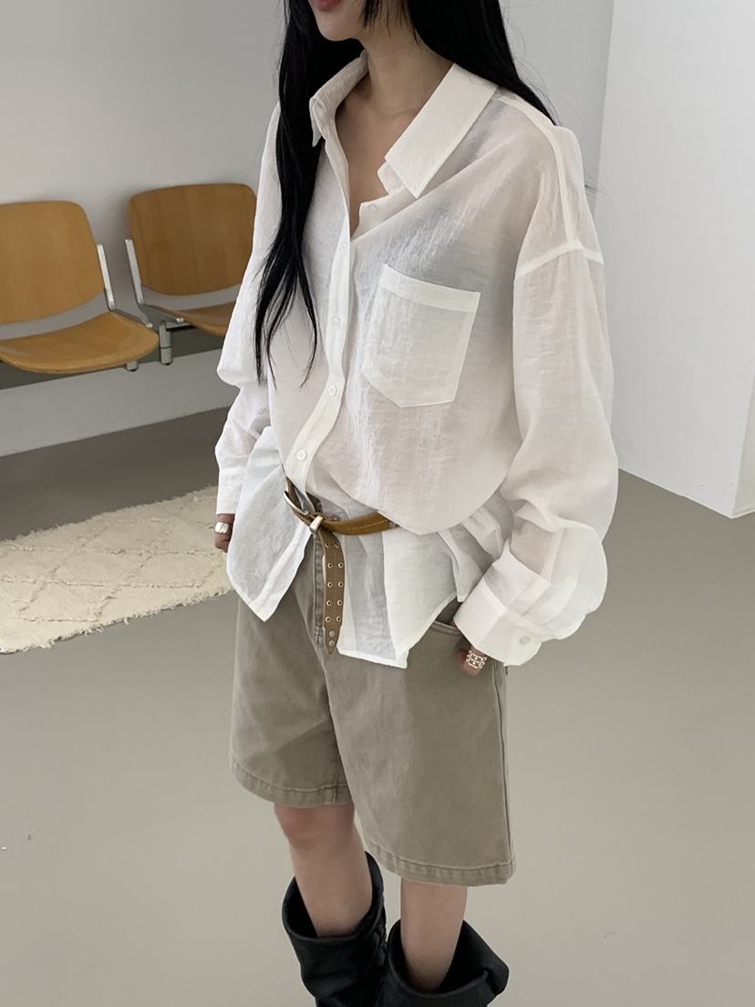 RIVER RAIN東大門實拍女裝新品時尚26春夏人氣襯衫蕾絲衫RIVER RAIN襯衫/蕾絲衫