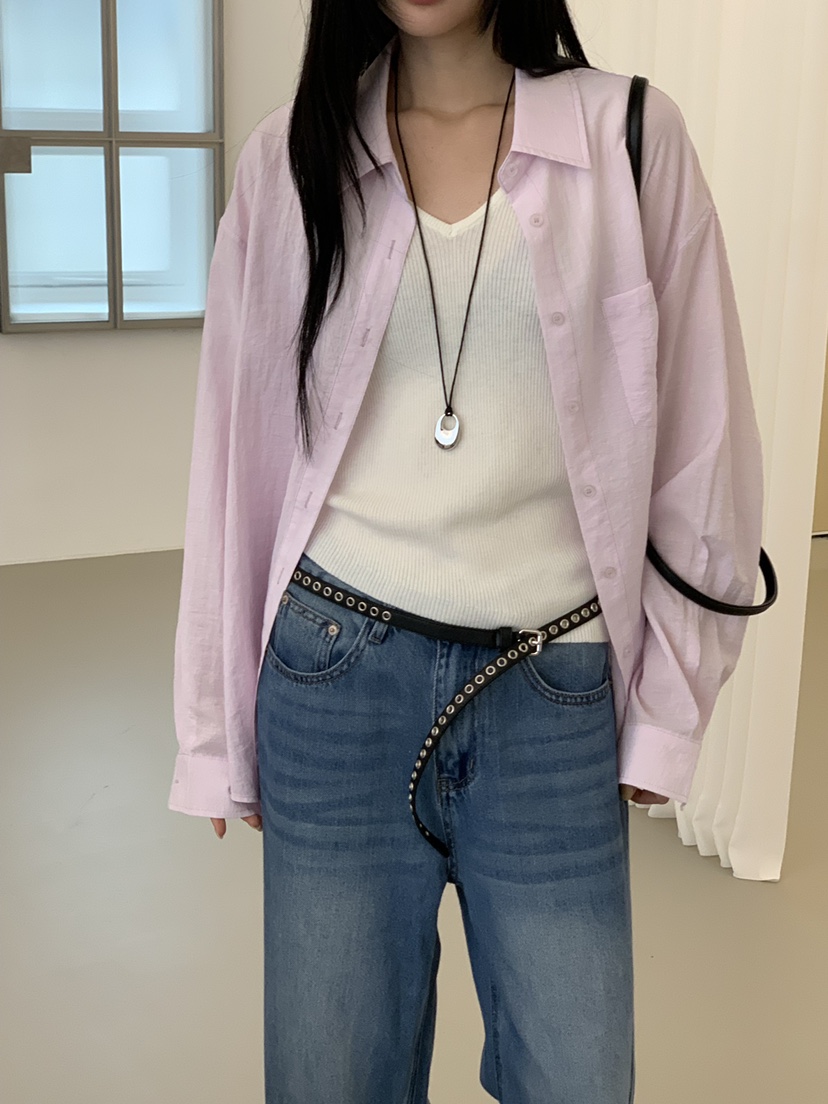 RIVER RAIN東大門實拍女裝新品時尚26春夏人氣襯衫蕾絲衫RIVER RAIN襯衫/蕾絲衫