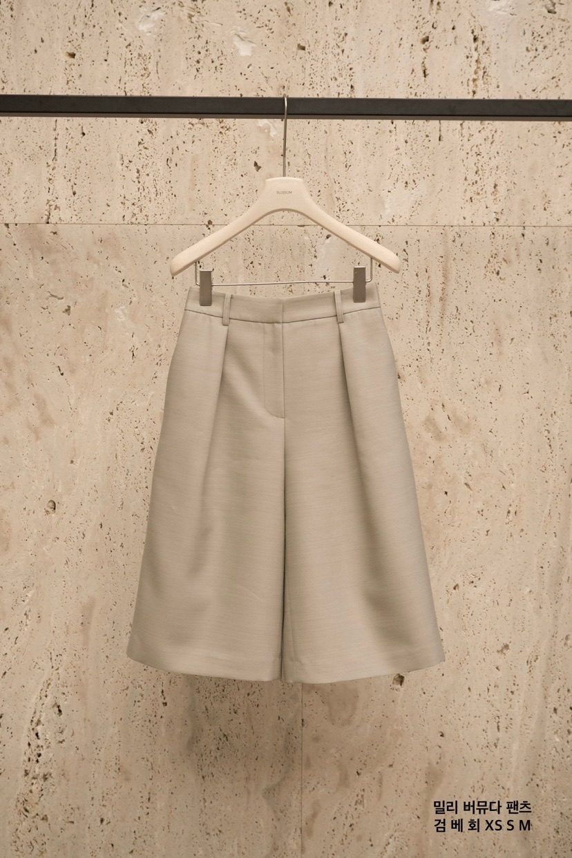 BLOSSOM東大門代購女士新款熱賣人氣26春夏推薦真品時尚短褲BLOSSOM短褲圖色1