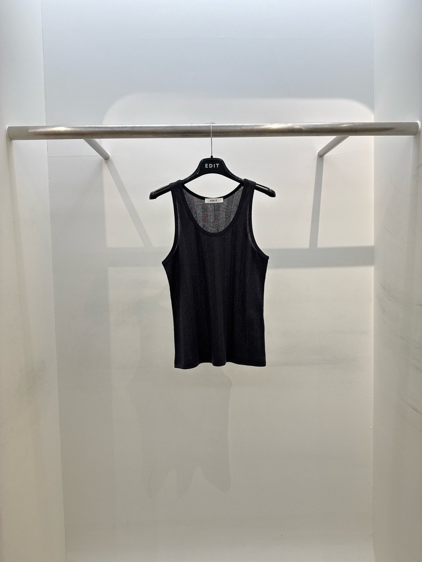 EDIT韓國代購女士新品職業真品熱賣推薦時尚26春夏吊帶背心EDIT吊帶/背心圖色4墨色