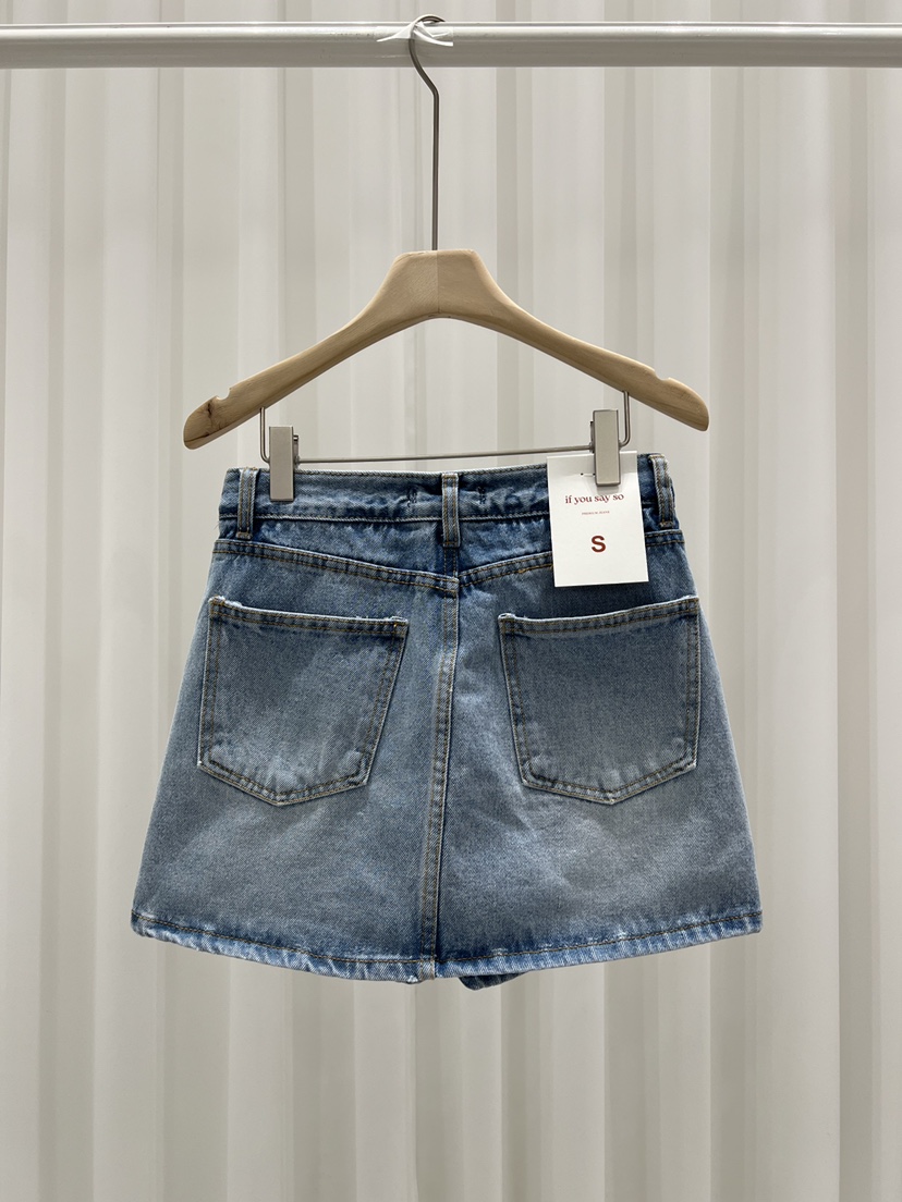 IF YOU SAY SO/PLUM-Q東大門代購女士新品時尚裙褲紐扣IF YOU SAY SO/PLUM-Q裙褲