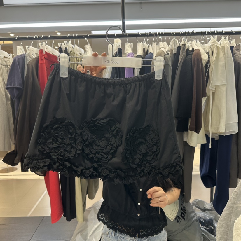 OLI SEOUL東大門實拍女裝新款時尚26春夏熱賣推薦裙褲蕾絲OLI SEOUL裙褲圖色1