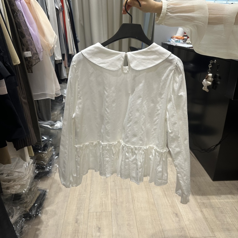 SOFTNESS韓國直郵女士新款26春夏休閑熱賣真品襯衫蕾絲衫Softness/Cosmic襯衫/蕾絲衫