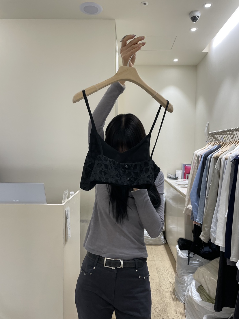 FLOWER-L東大門代購女裝新款職業人氣時尚休閑熱賣吊帶背心FLOWER-L吊帶/背心