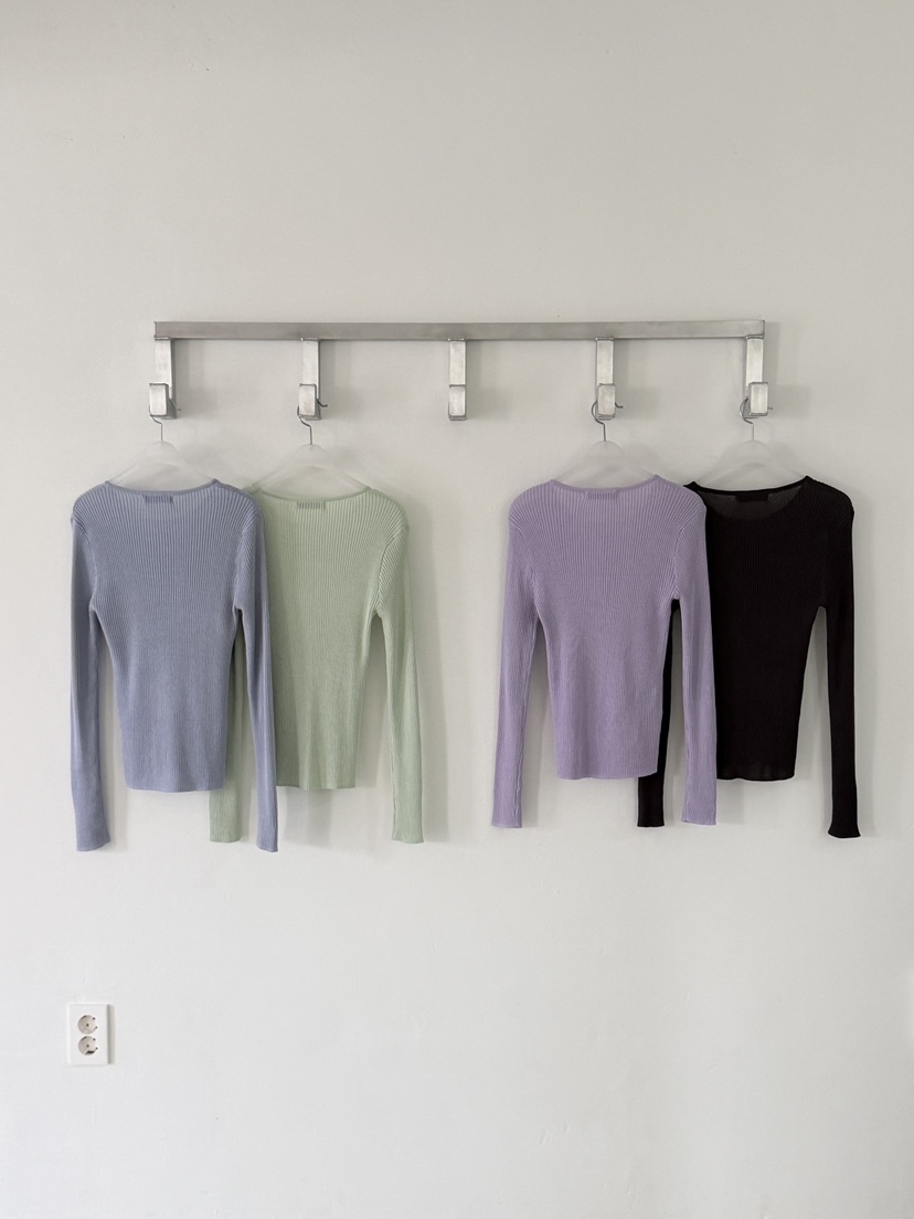 RIVER RAIN東大門實拍女裝新品真品時尚26春夏針織衫羅紋RIVER RAIN針織衫