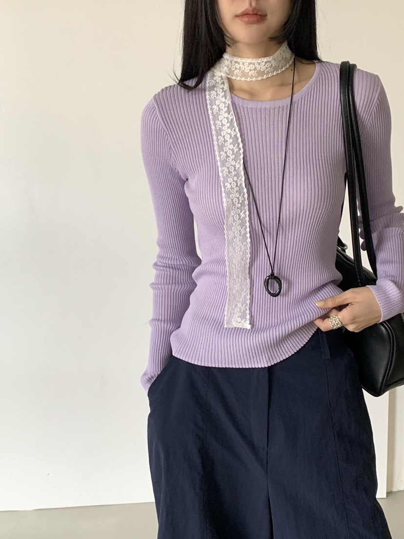 RIVER RAIN東大門實拍女裝新品真品時尚26春夏針織衫羅紋RIVER RAIN針織衫