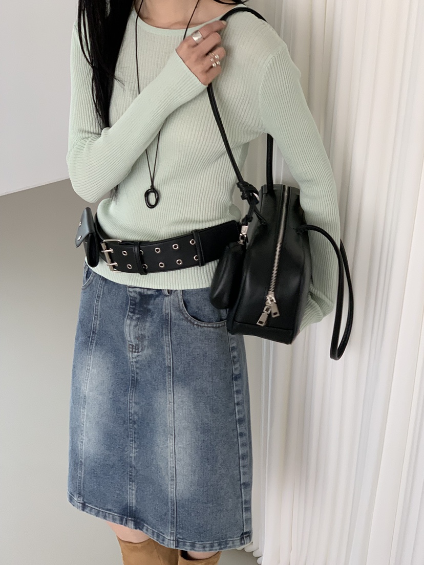 RIVER RAIN東大門實拍女裝新品真品時尚26春夏針織衫羅紋RIVER RAIN針織衫