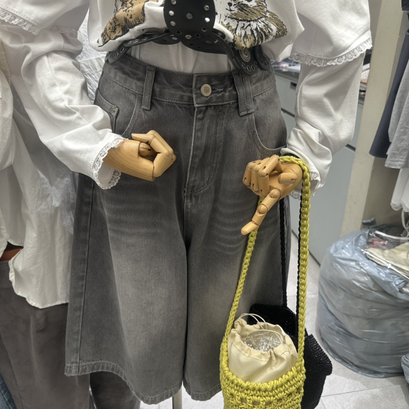 LATTE-P東大門直郵女士新款時尚人氣職業推薦短褲不含腰帶LATTE-P短褲圖色1