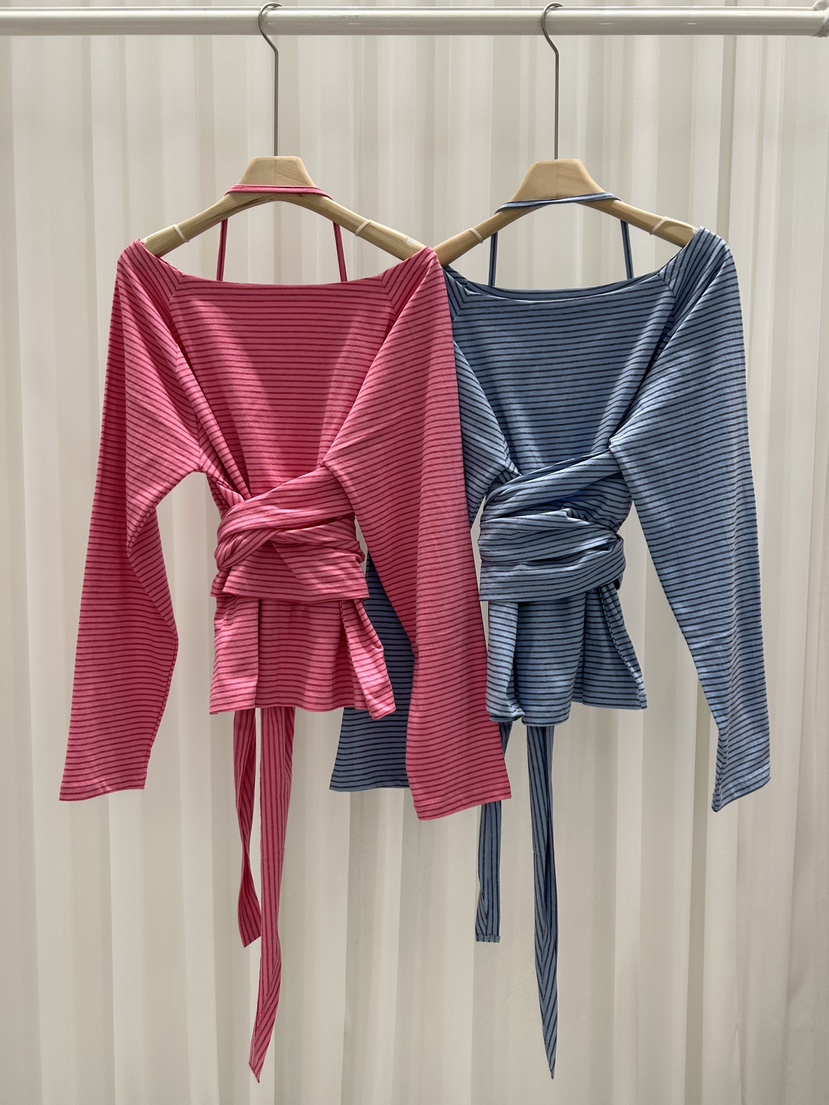 IF YOU SAY SO/PLUM-Q韓國代購女士新品休閑套裝兩件套條紋IF YOU SAY SO/PLUM-Q套裝