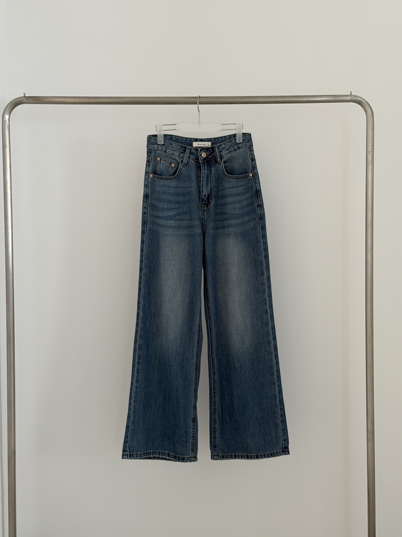 RIVER RAIN東大門代購女士新品職業時尚熱賣牛仔褲直筒牛仔RIVER RAIN牛仔褲圖色2