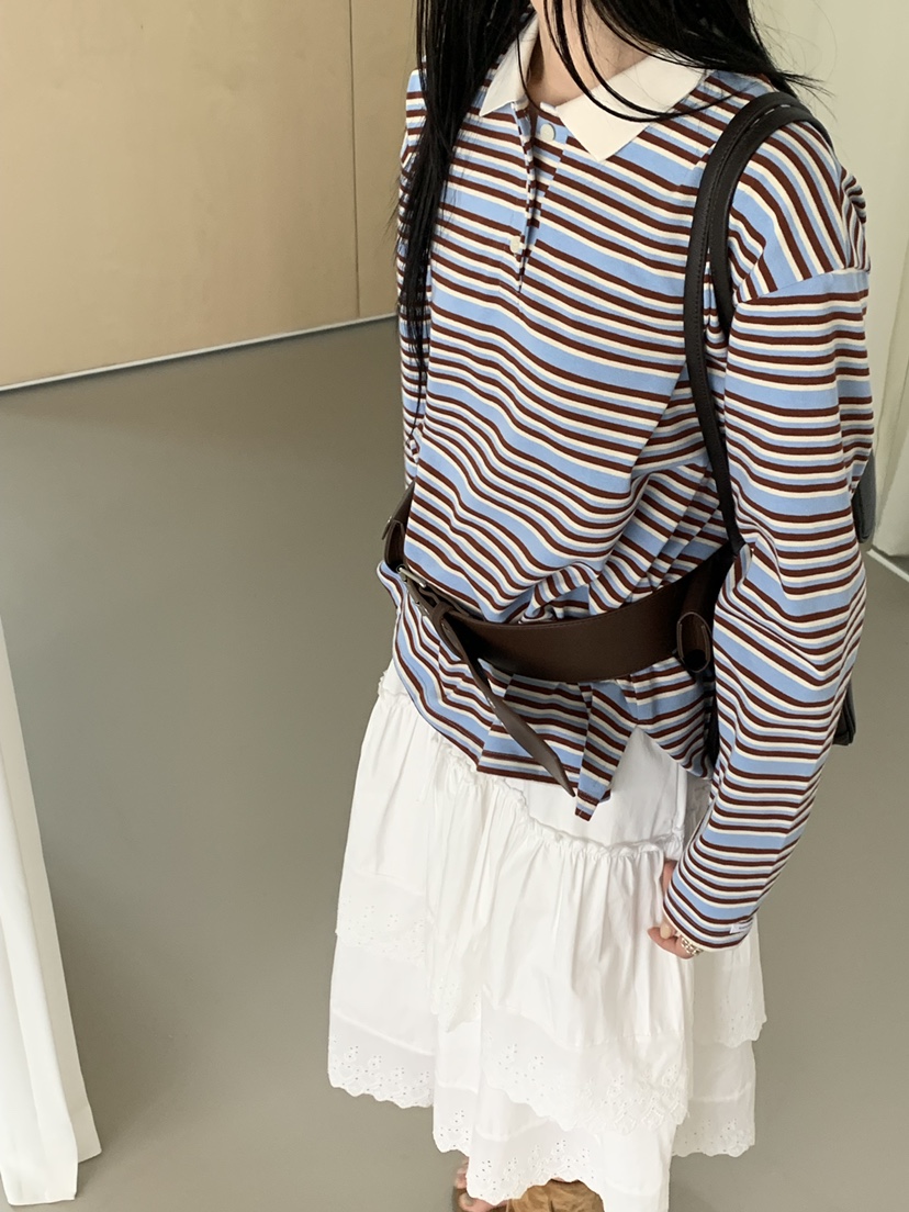 RIVER RAIN東大門直郵女士新品26春夏休閑真品人氣長袖T恤RIVER RAIN長袖T恤