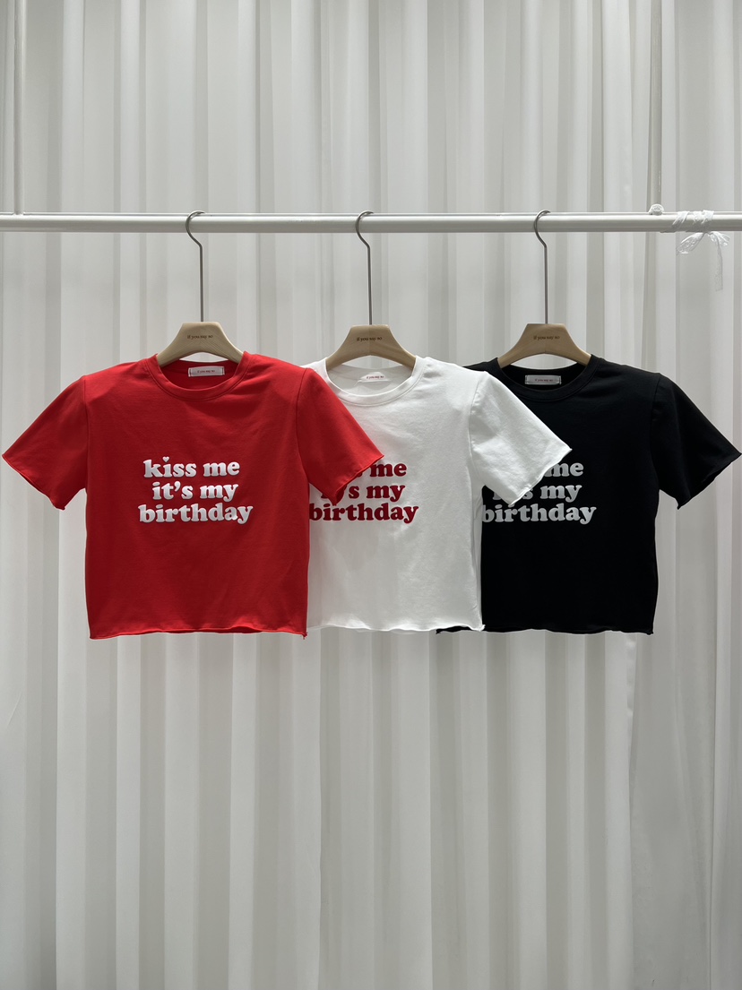 IF YOU SAY SO/PLUM-Q東大門直郵女裝新款熱賣26春夏T恤IF YOU SAY SO/PLUM-QT恤