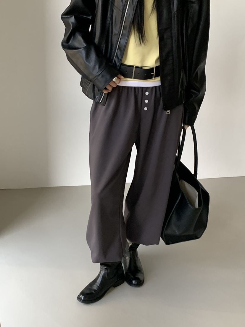 RIVER RAIN韓國代購女士新款26春夏休閑真品人氣職業休閑褲RIVER RAIN休閑褲