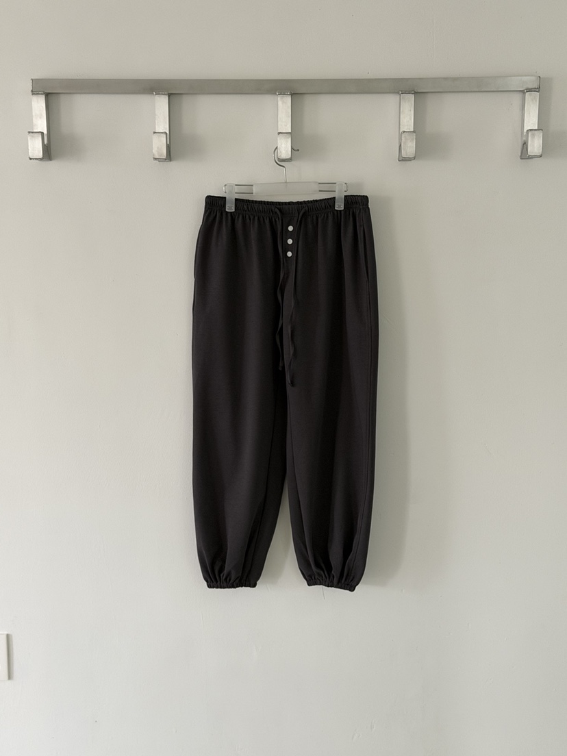 RIVER RAIN韓國代購女士新款26春夏休閑真品人氣職業休閑褲RIVER RAIN休閑褲圖色1墨色