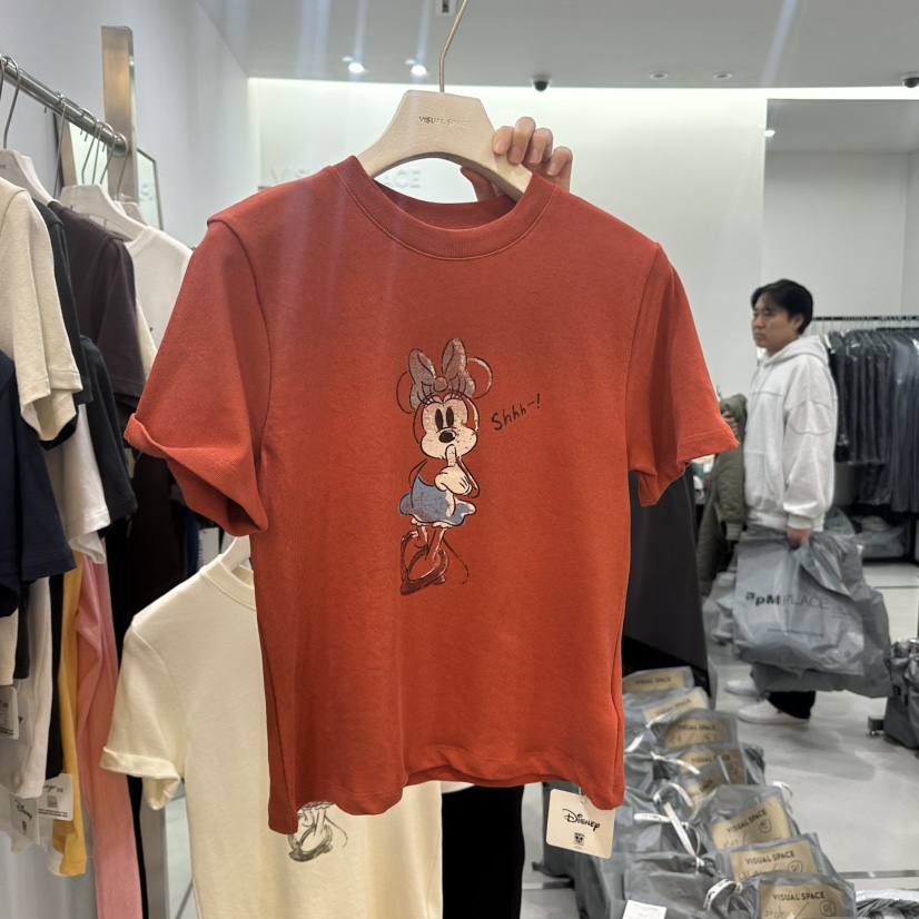 VISUAL SPACE/PAGE92/FLEISCHER東大門代購女士新款休閑T恤VISUAL SPACE/PAGE92/FLEISCHERT恤圖色1