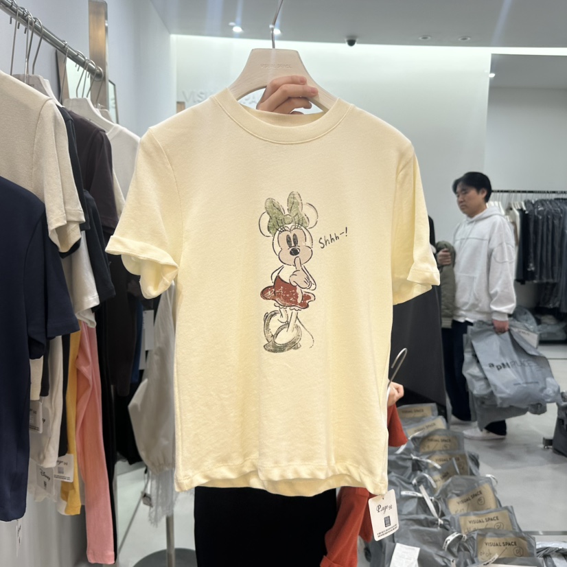 VISUAL SPACE/PAGE92/FLEISCHER東大門代購女士新款休閑T恤VISUAL SPACE/PAGE92/FLEISCHERT恤圖色2