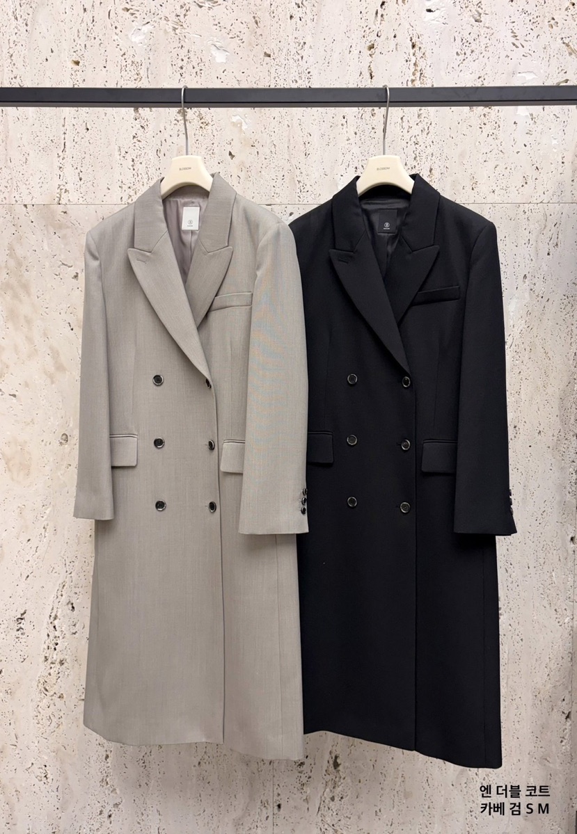 BLOSSOM韓國直郵女士新款推薦休閑26春夏真品職業長款風衣BLOSSOM長款風衣