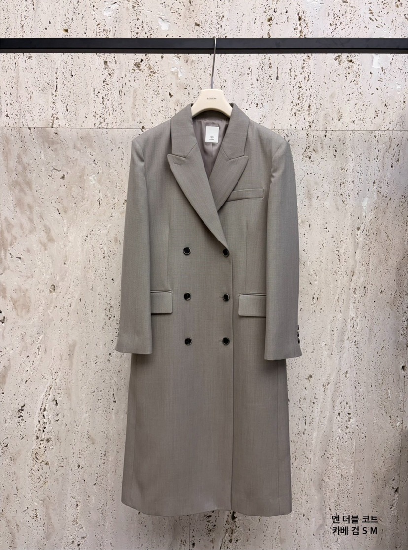 BLOSSOM韓國直郵女士新款推薦休閑26春夏真品職業長款風衣BLOSSOM長款風衣圖色1