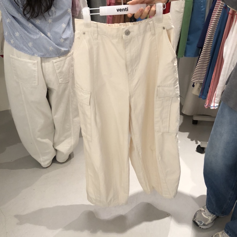VENTI東大門直郵女士新款26春夏熱賣推薦真品休閑牛仔褲工裝VENTI牛仔褲圖色2