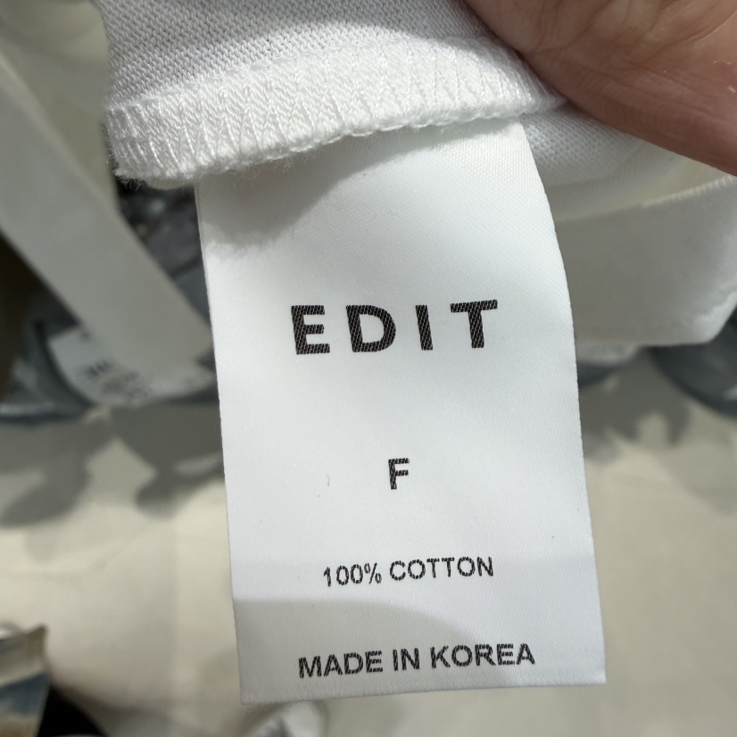 EDIT韓國代購女士新款26春夏人氣真品熱賣職業推薦休閑T恤EDITT恤