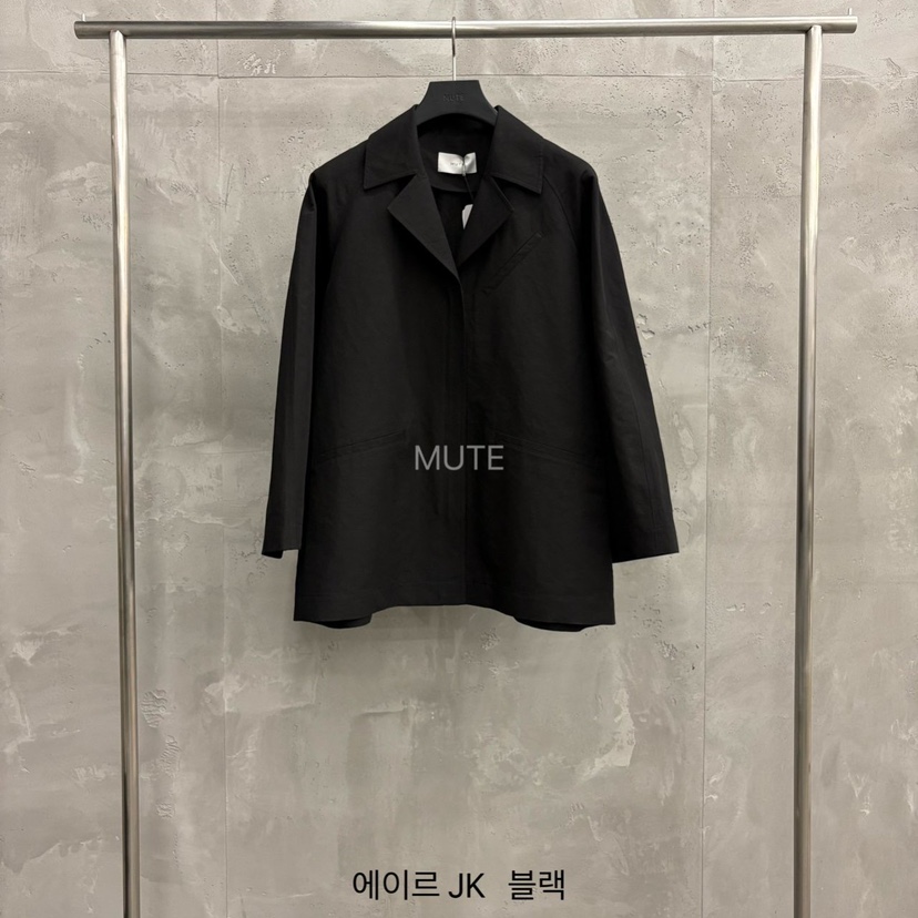 MUTE-P東大門實拍女裝新品26春夏職業推薦人氣時尚熱賣夾克MUTE夾克圖色3黑色