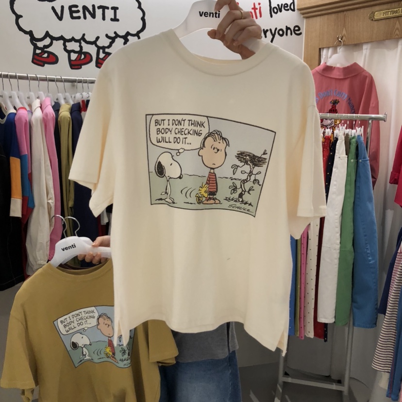 VENTI東大門實拍女士新品熱賣時尚職業人氣真品T恤史努比VENTIT恤圖色1