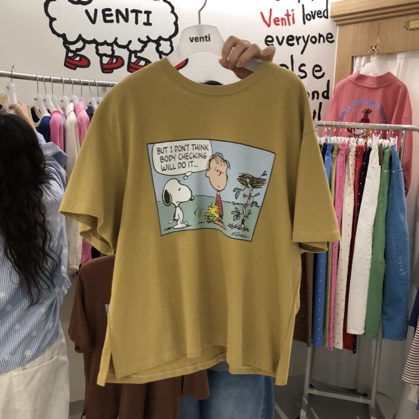 VENTI東大門實拍女士新品熱賣時尚職業人氣真品T恤史努比VENTIT恤圖色2