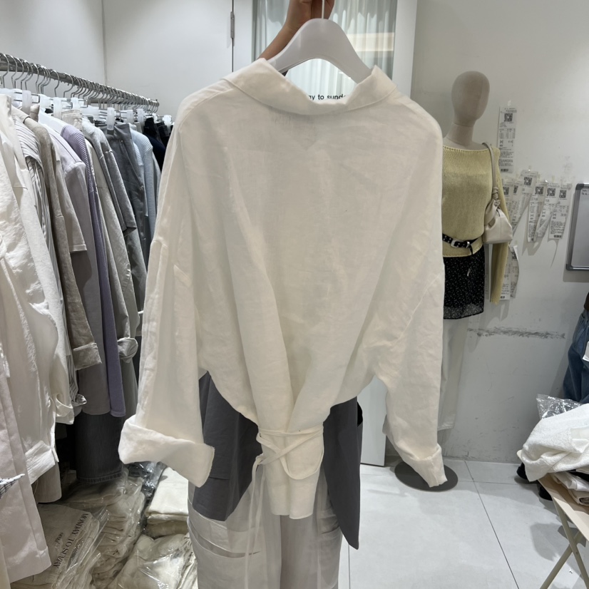 MONDAY TO SUNDAY東大門實拍女士新款人氣職業襯衫蕾絲衫MONDAY TO SUNDAY襯衫/蕾絲衫