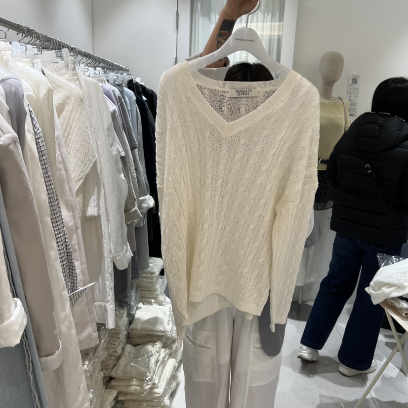 MONDAY TO SUNDAY韓國直郵女裝新品人氣熱賣休閑針織衫MONDAY TO SUNDAY針織衫圖色1