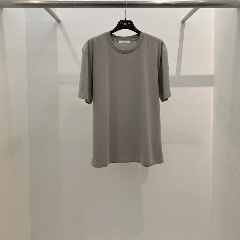 EDIT韓國代購女裝新款人氣真品推薦時尚職業熱賣休閑26春夏T恤EDITT恤圖色1灰色