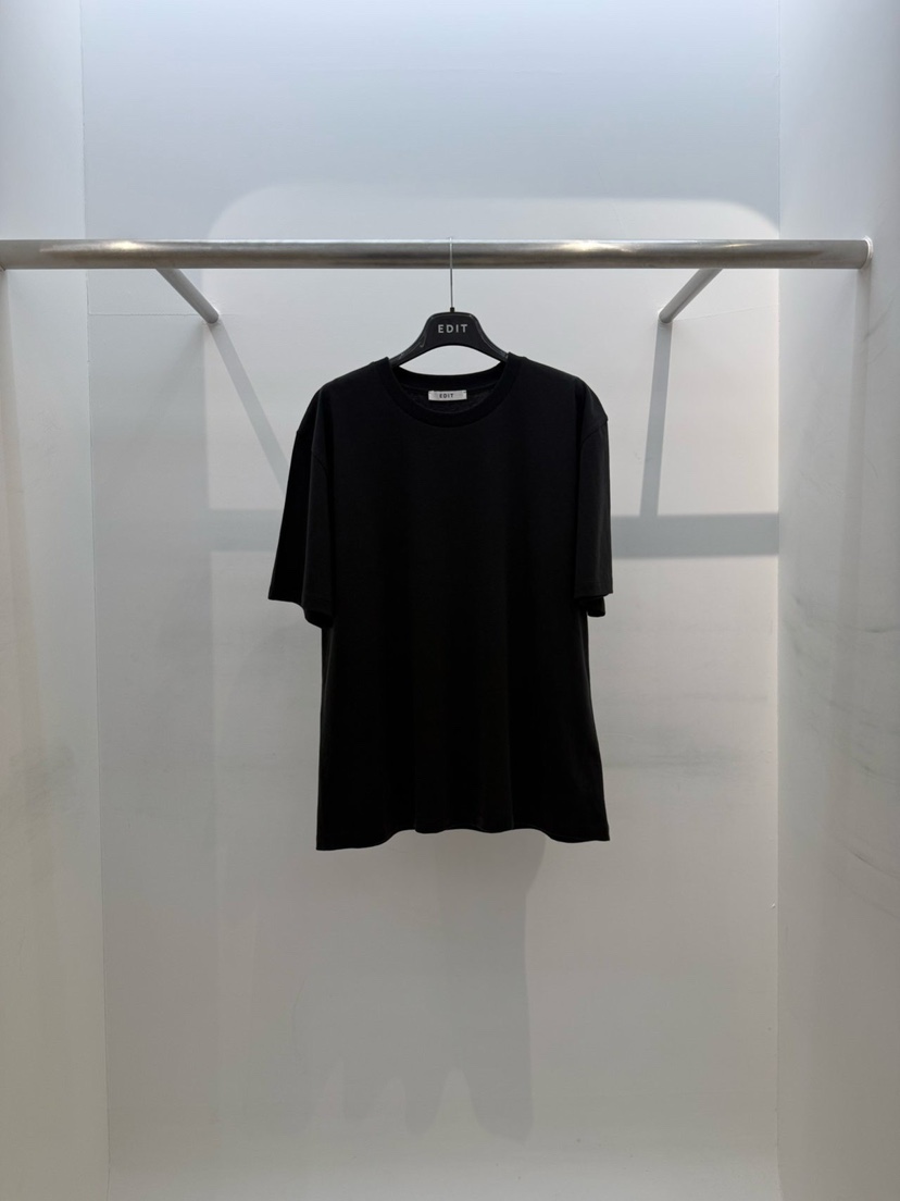 EDIT韓國代購女裝新款人氣真品推薦時尚職業熱賣休閑26春夏T恤EDITT恤圖色3黑色