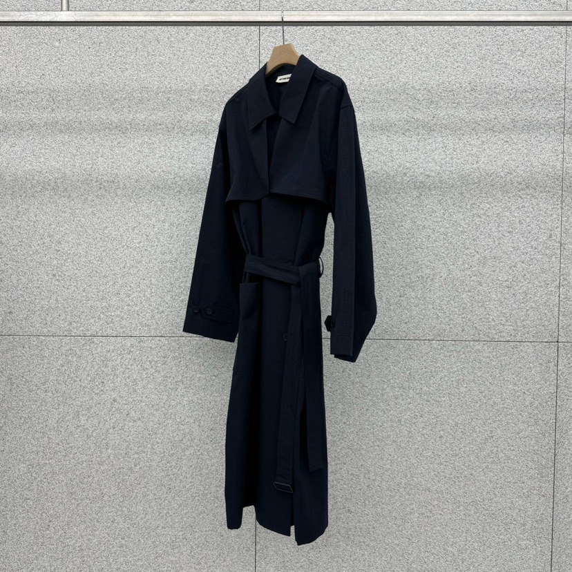 AT THE BAGEL東大門直郵女士新款26春夏長款風衣含腰帶AT THE BAGEL長款風衣圖色3