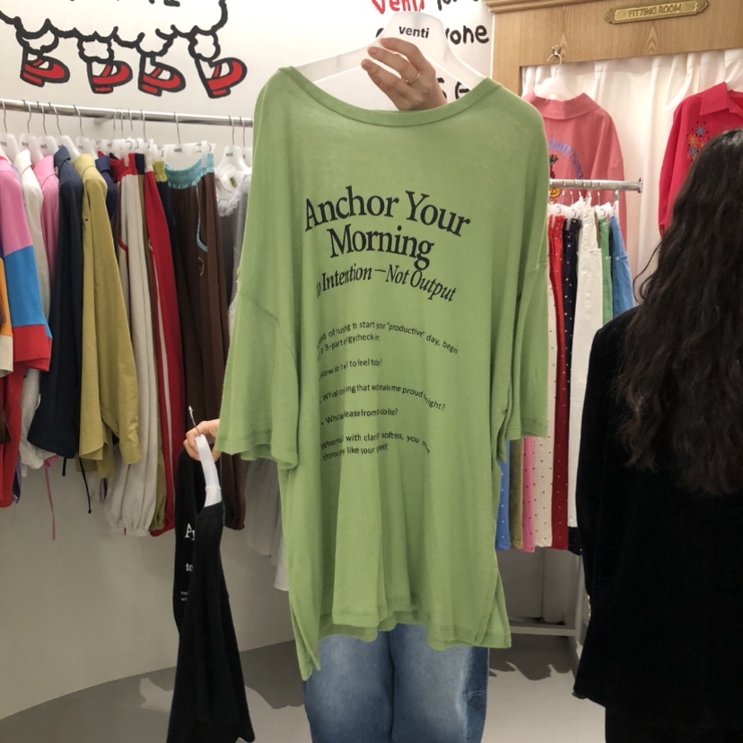 VENTI韓國代購女裝新款時尚人氣休閑26春夏真品推薦職業T恤VENTIT恤圖色3