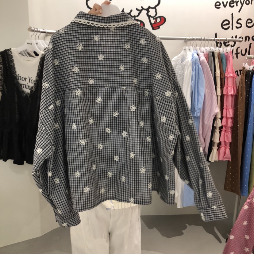 VENTI韓國直郵女裝新款職業推薦時尚休閑人氣夾克荷葉邊蕾絲VENTI夾克