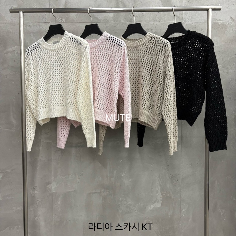 MUTE-P韓國直郵女士新品時尚職業熱賣26春夏真品推薦針織衫MUTE針織衫